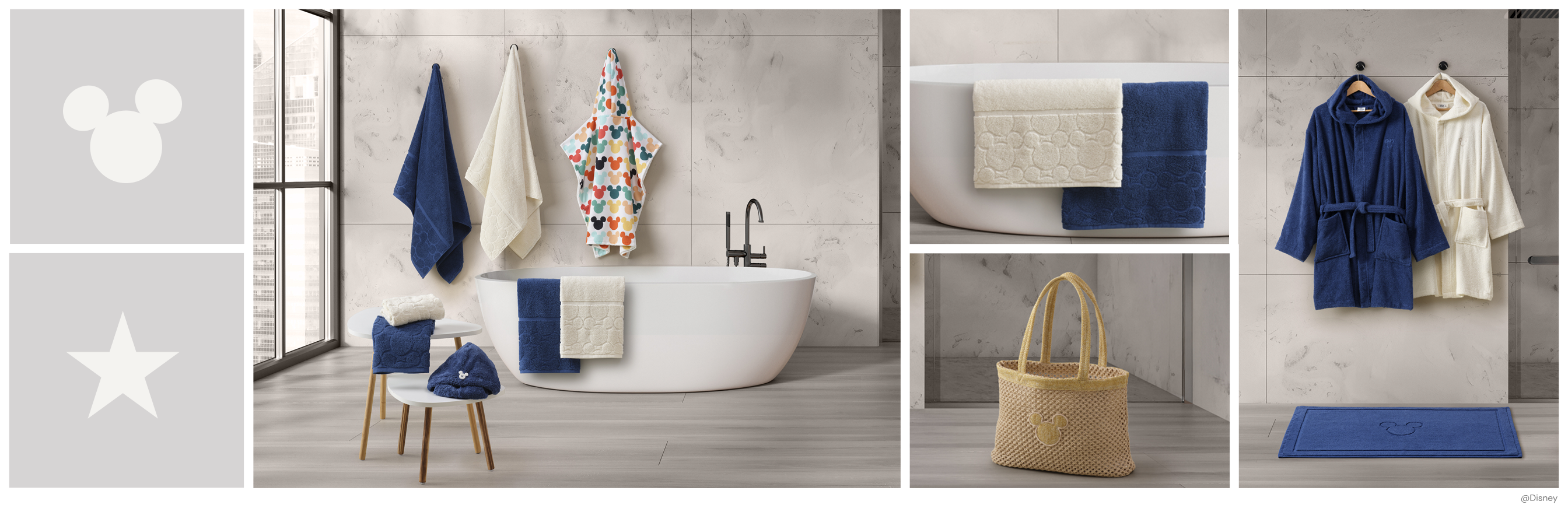 Premi della Collezione Disney Home ambientati in bagno