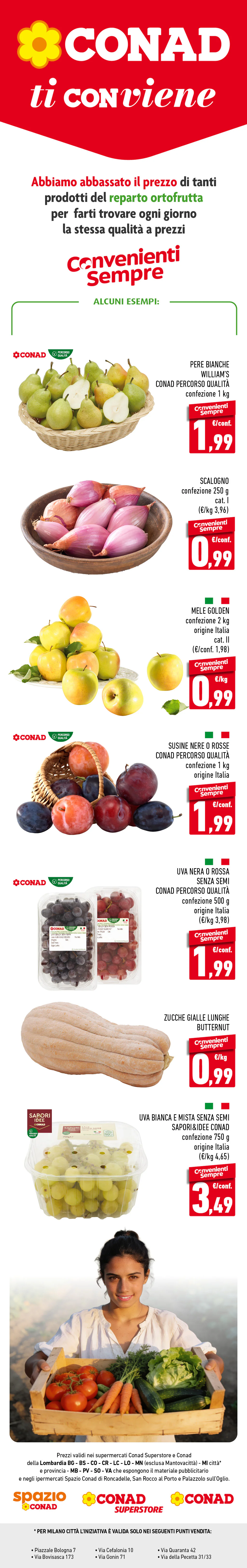 Conad convenienti sempre freschi