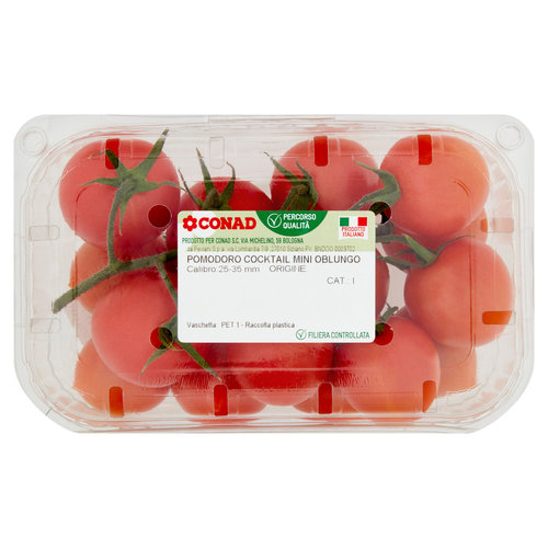 CONAD Percorso Qualità Pomodoro Cocktail Mini Oblungo Italia Cal. 25-35 mm 500 g-image